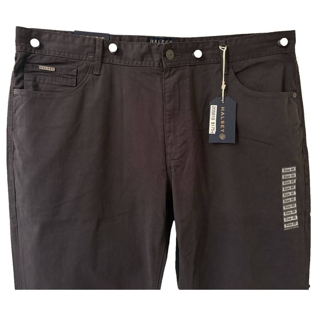Denim Stretch Jeans Halsey Riveted 40X34 Gray 5 Pocket Pants Cotton H44 $175.00